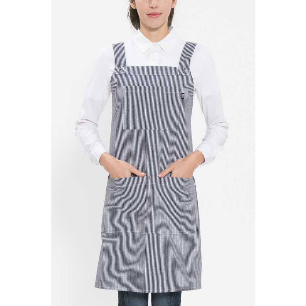 Unisex full striped apron